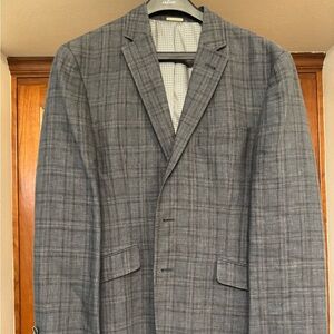 Joseph Abboud Gray Plaid Sport Coat